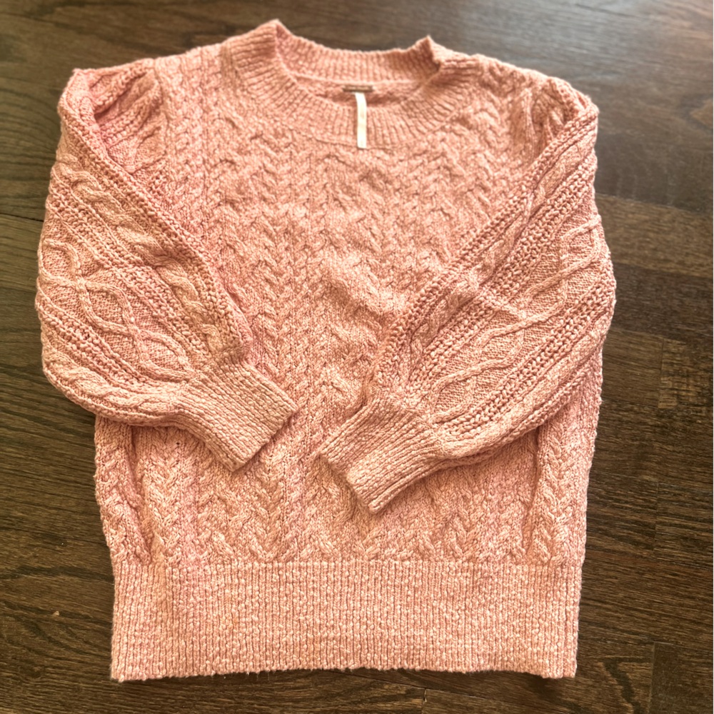 Free People Pink Sweater Girls size XS